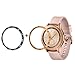 Produktbild Janly Für Samsung Galaxy Watch 42mm 2 stück Lünette Ring Klebstoff Abdeckung anti Scratch Edelstahl (Roségold)