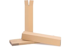 verpacking 50 Tubi di cartone quadrati 65,5 x 10,5 x 10,5 cm | tubi in cartone per spedizioni DHL | scatole lunghe e strette