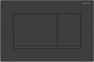 Geberit 115.883.16.1 Sigma30 Plaque de commande de rinçage 2 pièces Noir mat 115883161