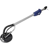 DEDRA Hand-Trockenbauschleifer 750 W – Mit LED-Licht, 1500-2700 U/min, Staubabsaugung, 180 Mm Schleifteller