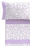 Juego de sábanas estampadas de la firma TrapposHome para cama de 150 cm de ancho. Compatible con largo de cama 190 y 200 cm.