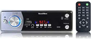 Sound Boss Car FM/USB/SD/AUX/Bluetooth MP3 Player (Silver)