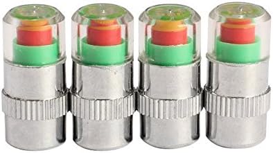 Super UD 4PCS Car Tyre Pressure Monitor Valve Stem Alert Cap Sensor Indicator FIT