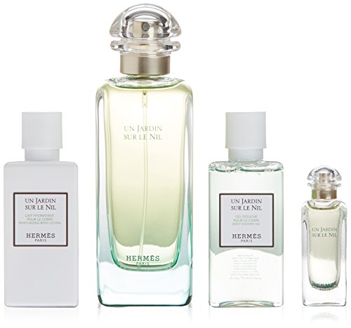 Hermes Un Jardin Sur Le Nil Eau de Toilette Spray/Body Lotion and Shower Gel Set for Women