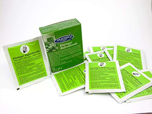 ARAUNER - Nutriente de levadura 10 x 10 g - Nutriente de Vino - para vinificación, elaboración de Sidra, Cerveza