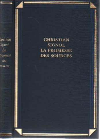 couverture de : La promesse des sources
