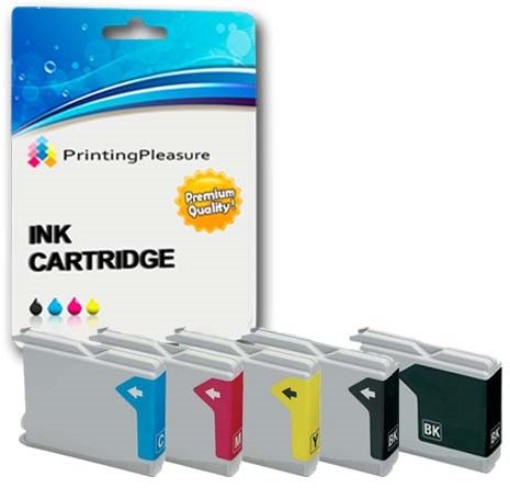 5 Cartouches d'encre compatibles pour Brother DCP-130C, 135C, 150C, 153C, 155C, 157C, 260C, 330C, 350C, 353C, 357C, 375C, 540CN, 560CN, 750CW, 770CW / Fax-1355, 1360, 1460, 1560, 1860C, 1960C, 2480C, 2580C, 2840C / MFC-230C, 235C, 240C, 240CN, 260C, 345CW, 440CN, 460CN, 465CN, 560CN, 630CD, 630CDW, 660CN, 665CW, 680CN, 685CW, 690CN, 845CW, 850CDN, 850CDWN, 860CDN, 885CW, 3360C, 5460CN, 5860CN / LC1000 / LC970