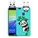 Price comparison product image HongYong Huawei P10 Lite Soft 3D Silicone Cartoon Panda Case Ultra Slim TPU Gel Flexible Protective Back Cover Anti-Scratch Case - Green