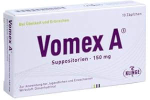 KLINGE PHARMA GMBH Vomex A 150 mg Zäpfchen, 10 Tbl.