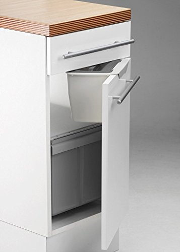 Naber Kitchen Box. Abfallsammler, alu grau. - 4