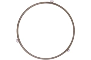 CLOCKJUAN Brauner großer Mikrowellen-Drehteller-Ring, Mikrowellenofen, drehbarer Rollen-Stützring, Mikrowellen-Glasplatte, Tablett, Radring, Drehteller, Mikrowellenofenteile und Zubehör