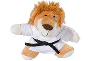KWON Lion Sam Plush Key Ring Mini Plush Toy Dog Lucky Charm Karate Judo Kickboxing Budo Martial Arts Ju Jutsu TKD Taekwonde BJJ Aikido Kick Boxing