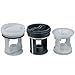 Produktbild Whirlpool 482000022624 Indesit C00045027 ORIGINAL Flusensiebkit Fusselsiebkit Fusselsieb Fusselfiltereinsatz Filter Flusensieb Sieb Kit 3er Waschmaschine auch Hotpoint Creda