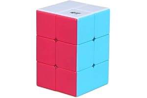 FunnyGoo Oostifun mofangge Mo Fang GE 223 Cubo 2x2x3 Rompecabezas mágico Cubos Rompecabezas Juguetes Multicolour Stickerless