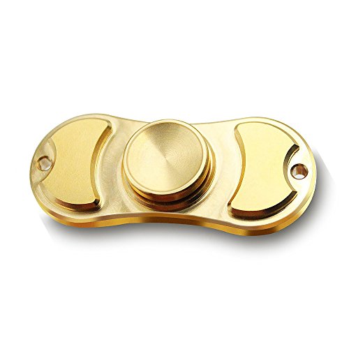 DJWTS Fidget Spinner Finger Toy Upgrade Inner Bearing 100% Brass High Speed 3-5 Minute Longer Spin Time (Golden) DJWTS Fidget Spinner Finger Toy Upgrade Inner Bearing 100% Brass High Speed 3-5 Minute Longer Spin Time (Golden)