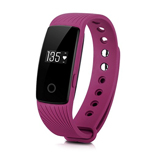 DIGGRO ID107 - Fitness Armband mit Herzfrequenz Sensor (OLED Display, Smart Armband Fitness Tracker mit Pulsmesser Aktivitätstracker Schrittzähler Schlafanalyse Kalorienzähler für ios Android)