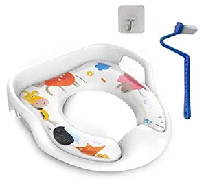 BANG4BUCK Kids and Babies Premium Potty Training seat with Hook and Brush (Baba White Sheep) - Standard size