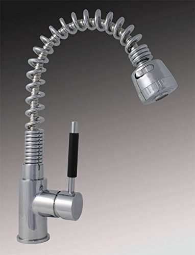 Niederdruck Gastro Spültisch Küchenarmatur ausziehbar 2 Strahlarten Sanlingo - 2