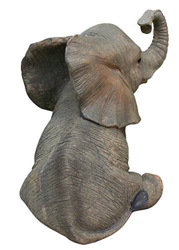 Niedliche Dekofigur Elefant Glückselefant Afrika Deko afrikanische Skulptur - 5