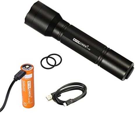 Nitenumen T06 3.7V 18650 USB Rechargeable Lithium Battery CREE T6 LED 800 Lumens Tactical Flashlight
