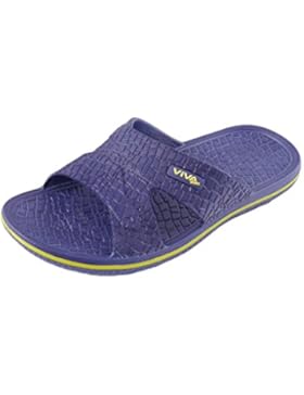 Herren Badeschuh Badeschlappen Badelatschen Strandschuhe - Schwarz, Blau, Anthrazit 40-45