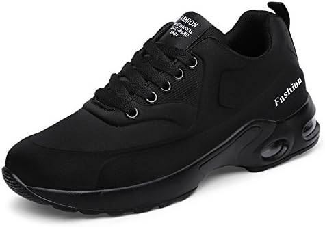 kashiwu New Women's Air Sports Running Shoes Shock Absorbing Trainer Running Jogging Trainers Unisex Gym Trainers Fitness Lightweight Shoes (5UK, Black-7)