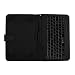 Produktbild Tastaturkasten für Tablette PU-Leder-Schwarz-USB-Schnittstelle Scratches Magnet Klappenverschluss Universaltastatur und Fall Tablets YAHALOU