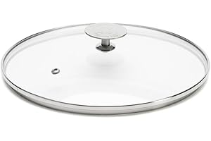 De Buyer - Couvercle en verre avec pontet en inox - Diamètre 24 cm -