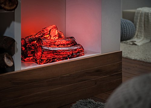 Kaminfeuer mit Glühlampe - 3