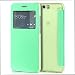 Produktbild moex Huawei P10 | Hülle Mint-Grün mit Sicht-Fenster Focus Cover Ultra-Slim Schutzhülle Dünn Handyhülle für Huawei P10 Case Flip Handy-Tasche Klapp-Hülle