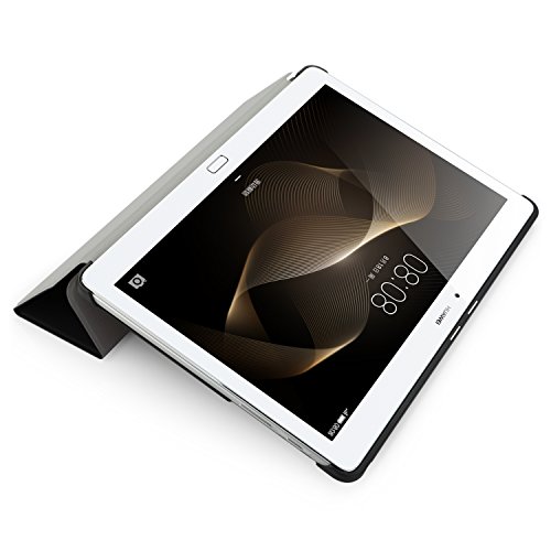 iHarbort® Huawei MediaPad M2 10.0 Hülle – Ultra Slim Leder Tasche Hülle Etui Schutzhülle Für Huawei MediaPad M2 10.0 Zoll Case Cover Holder, Mit Sleep / Wake-Up-Funktion,(Huawei MediaPad M2 10.0, Schwarz) - 7
