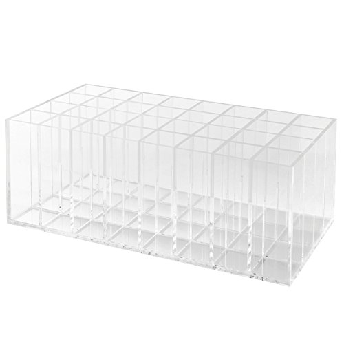 Moderne Klare Acryl 24 Slot Kosmetik Lipgloss Organizer Box/Bad & Make-up-Halter Rack - 5