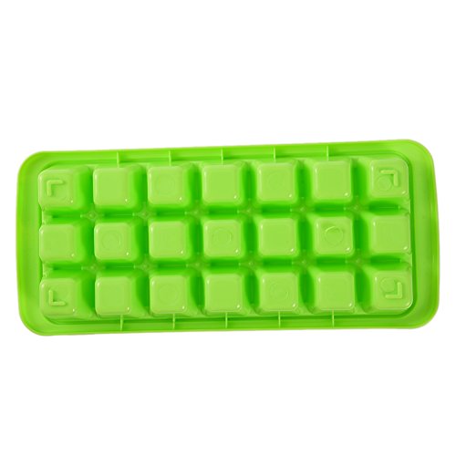 Eiswürfelform mit Deckel aus Polypropylen, Bpa frei, 21 Eiswürfel, 26.5*11.5*4cm Eiswürfelschale - 6