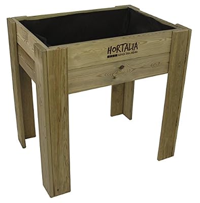 Hortalia Brico Potager Urbain Garden-Table de Culture M (80 x 80 x 60 cm)