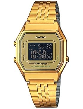 Casio Damen-Armbanduhr Casio Collection Digital Quarz Edelstahl LA680WEGA-9BER