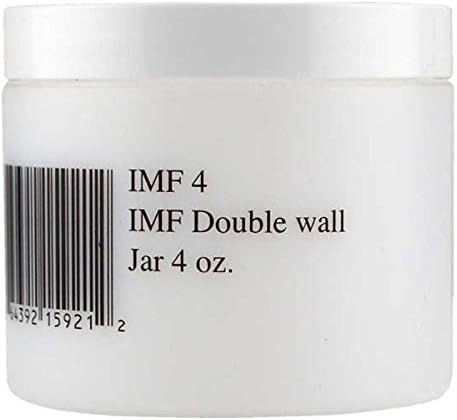 PenncoWhite Plastic Jar With Lid 4 Oz