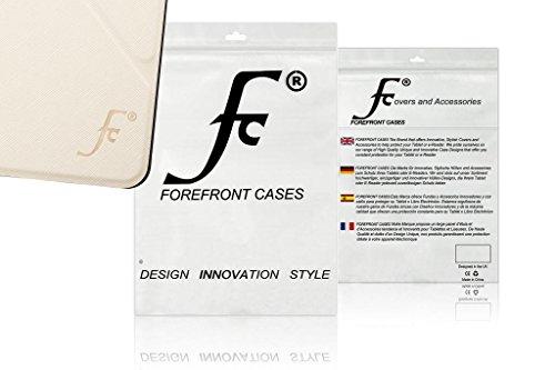 Forefront Cases® Neue Origami Leder Hülle / Tasche / Case / Cover für Apple iPad Air 2 / 2nd Generation (Oktober 2014) – Rundum-Geräteschutz und intelligente Auto-Sleep-Wake-Funktion mit 3-JAHRES-GARANTIE VON FOREFRONT CASES – inkl. Eingabestift und Displayschutz - 7