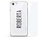 Produktbild Luxendary Air Series 360 Bundle Designer Case Plus Hartglas für iPhone 8/7, Name: Roberta, Stil MIT MODERNER Schriftart, farblos