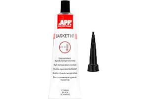 AUTO-PLAST PRODUKT APP Gasket HT – Pâte à Joint Moteur Noire Haute température 315°C | Mastic Noir Silicone réfractaire pour Voiture, poêles à Bois, Insert cheminée et chaudières | 105 g | Noir