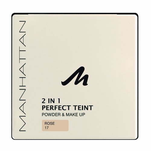 Manhattan 17322 Perfect Teint Powder & Makeup, rose