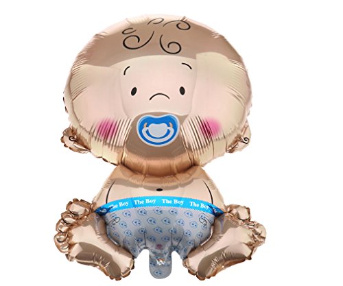 4er Folienballon Boy Junge Set Baby Party Geburt Fuß Flasche Luftballons - 2