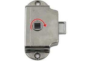 PRO-STYLING DESIGN FOR PERFECTION Serratura per porta, con asta girevole, per bagno, roulotte, camper, caravan, metallo a destra