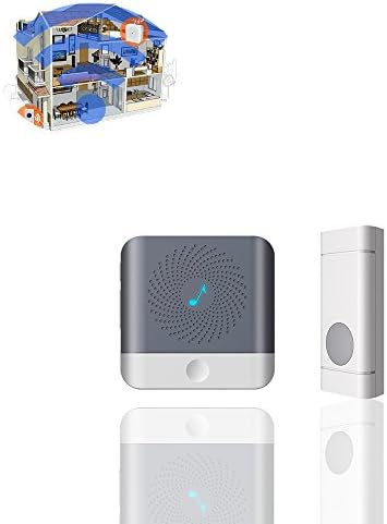 Wireless Doorbell Operating at over 500-feet Range with Over 50 Chimes Remote Doorbell Wireless Plugin Doorbell Kit Great Sound