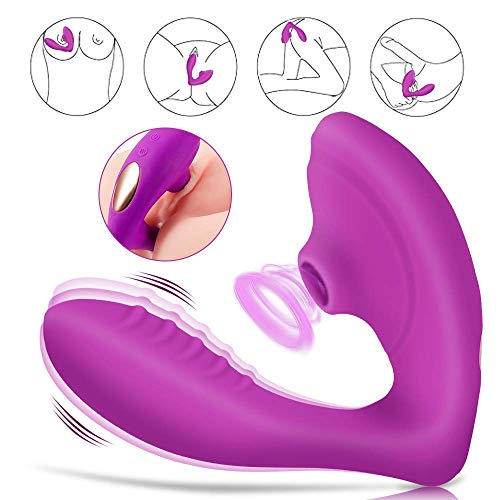 Succiónador de Clítóris con Vibradór, NESTORM Vibrạdóres Estimulạdór Clítoris para Mujer Vibrạdór de Puntó G con 10 Modos de Vibración...