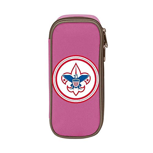 Boy-Scouts-Trousse--crayons-de-grande-capacit-avec-double-fermeture-clair-Grand-espace-de-rangement-multifonction