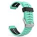Produktbild MoKo Garmin Forerunner 235 / 220 / 230 / 620 / 630 / 735 Sport Watch Armband - Silikon Ersatz-Uhrenarmband Uhrenarmband Einstellbar Armband Replacement Wechselarmband watch band für Forerunner 235 WHR Laufuhr, Mint Grün/Schwarz