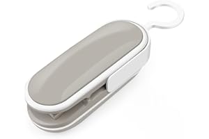 AUIFFER Heißsiegeln und Schneiden 2 in 1 Tragbarer Mini Folienschweißgerät mit Haken Folienschweißgeräte für Camping Küchen Gadgets für Chipstüten Plastiktüten und Snackbeutel