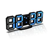 RELOJ DECORATIVO CONTEMPORÁNEO: Diseño simple y compacto con una forma novedosa, se adapta bien en cualquier ambiente moderno, industrial o contemporáneo. NOTA: La alarma aún es un poco brillante incluso en el modo nocturno. No recomendamos que las personas sensibles a la luz lo pongan en el dormitorio.