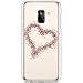 Price comparison product image Robinsoni Case Compatible with Samsung Galaxy A5 / A8 2018 Soft Silicone TPU Case Glossy Gel Rubber Cover Ultra Soft Flexible Transparent Crystal Flowers Case Ultra Thin Glitter Case, Romantic Mood