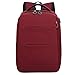 Produktbild HJX Laptop-Rucksack College Student Tasche Wasserdichte Reise Computer Rucksack Männer Und Frauen Mit Externen USB-Ladeanschluss Und Kopfhöreranschluss,Red
